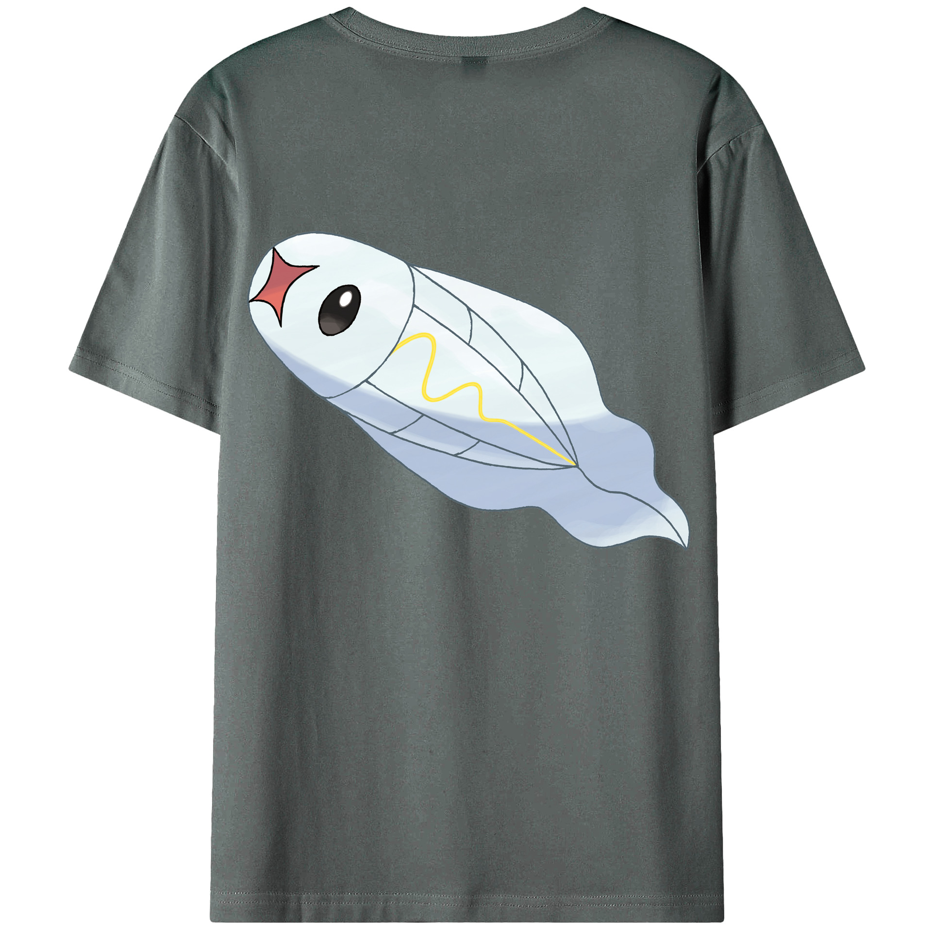 （画像用） ポケットモンスター Pokémon 綿100％ メンズ半袖Tシャツ（バックプリント） 通気性